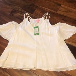 Lilly Pulitzer NWOT XXS cream top